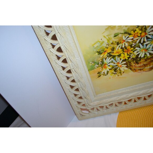 Vintage Wall Hanging Flowers for Kitsch Retro Early American Bohemian Core - Picture 5 of 7